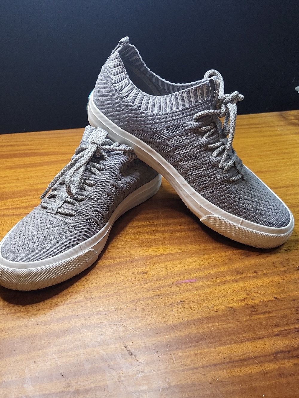 Blowfish Gray Knit Slip-On Sneakers